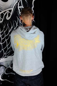 HOODZIP-CHAMP-GREY Tattoo-on-move Hoodie-a-capuche-avec-zip-ChampagneTatouage Tattooed-body-is-beautifful