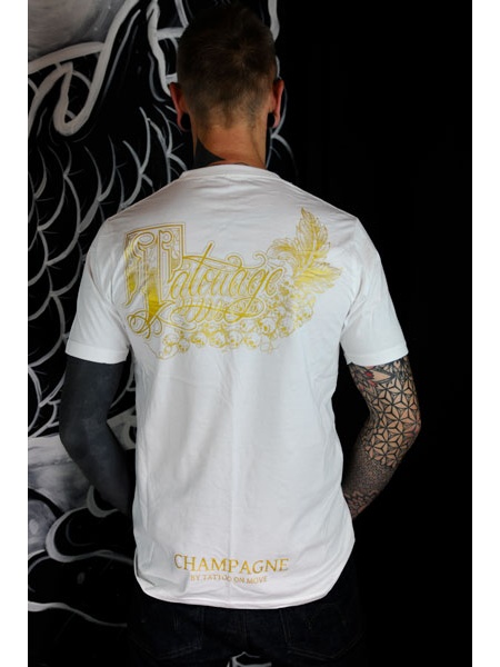 TS-CHAMP-BLANC Tattoo-on-move T-shirt Chamapgnetatouage Tattooed-body-is-beautifful