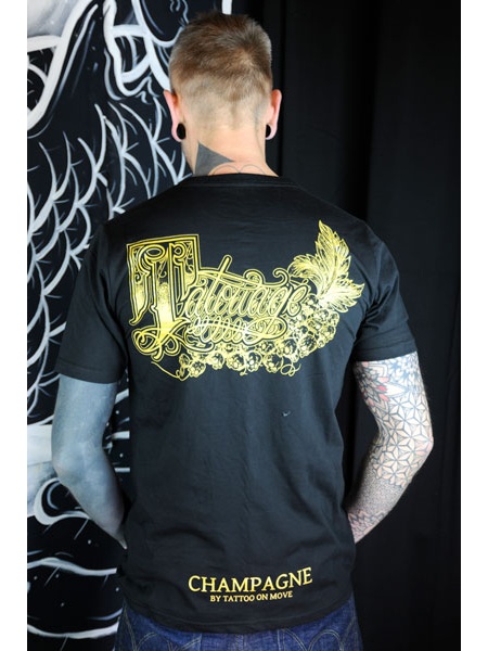 TS-CHAMP-NOIR Tattoo-on-move T-shirt Chamapgnetatouage Tattooed-body-is-beautifful