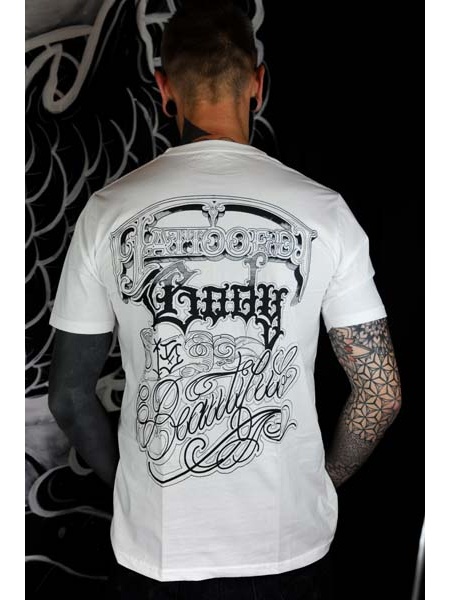 TS-TBIB-BLANC Tattoo-on-move T-shirt TBIB Tattooed-body-is-beautifful